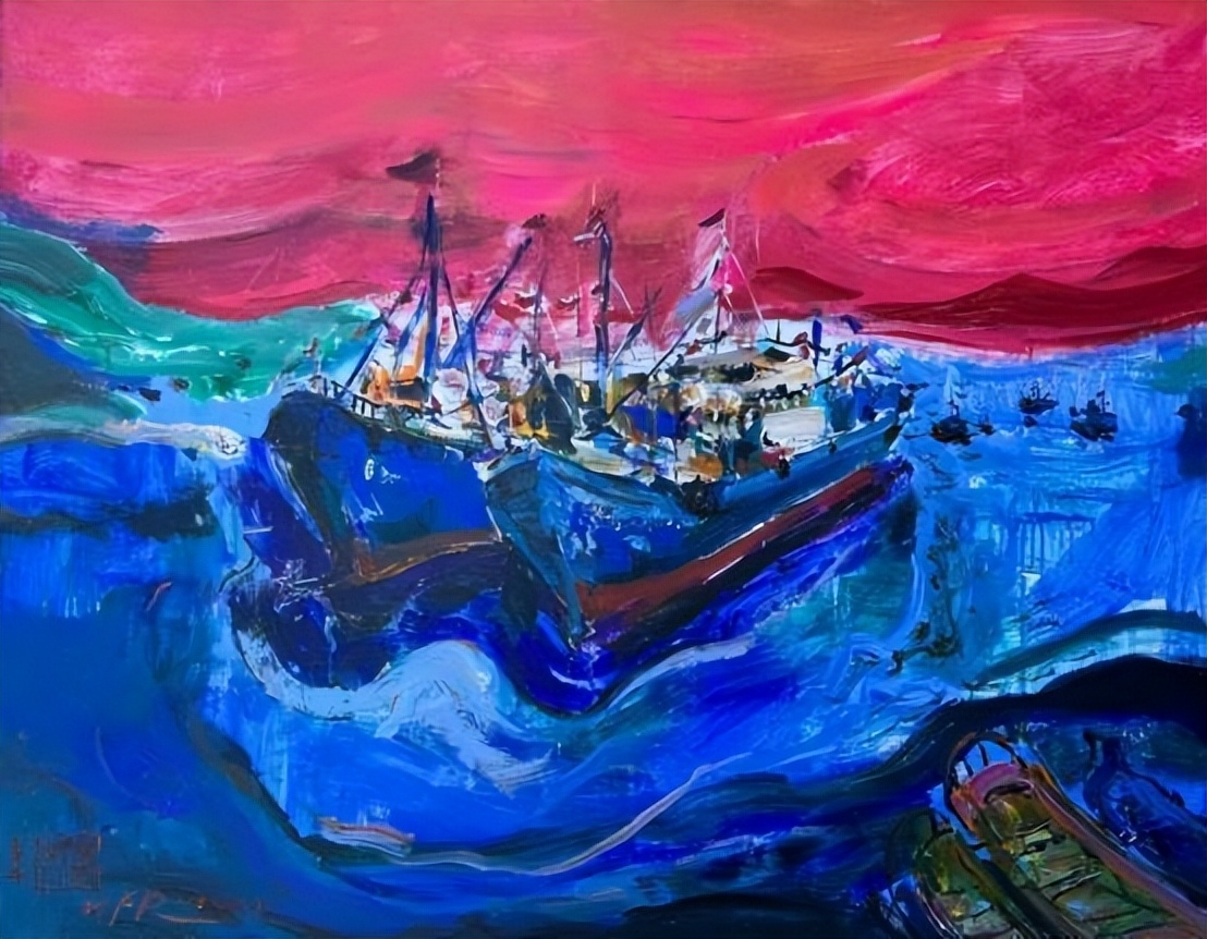 黄凤荣十景十画怀桑梓挥彩泼墨绘家乡