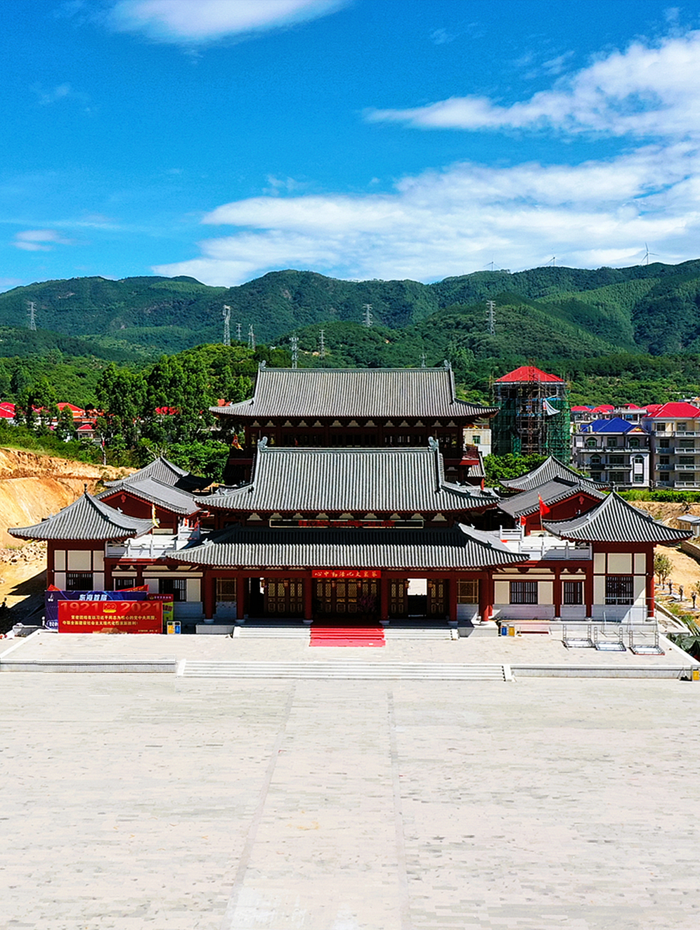 正月十五莆田东海镇金沙宫万人圈灯闹元宵