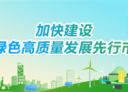 加快建设绿色高质量发展先行市