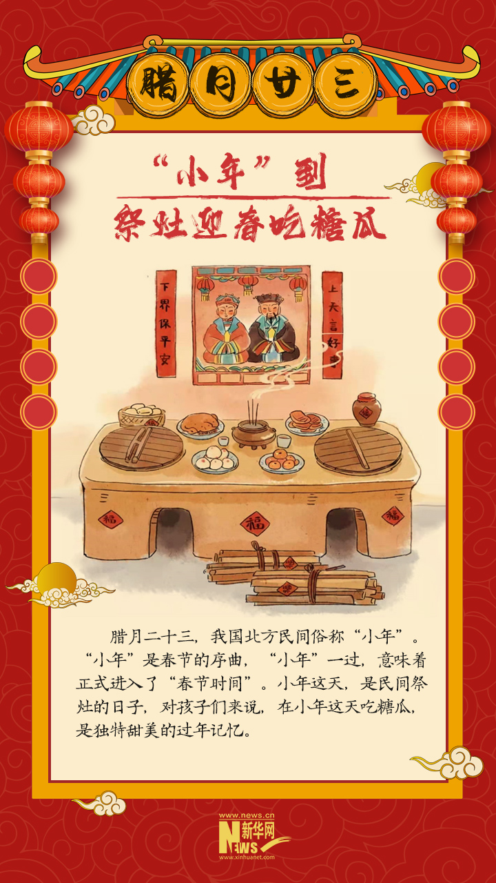 【网络中国节·春节】“小年”到，祭灶迎春吃糖瓜